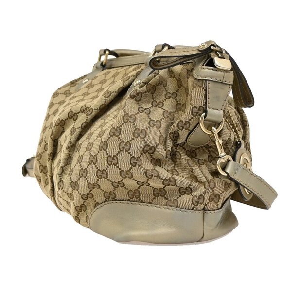GUCCI GG Pattern Sukey 2Way Shoulder Hand Bag Canvas Leather Brown Gold 89EE813 - Picture 4 of 16